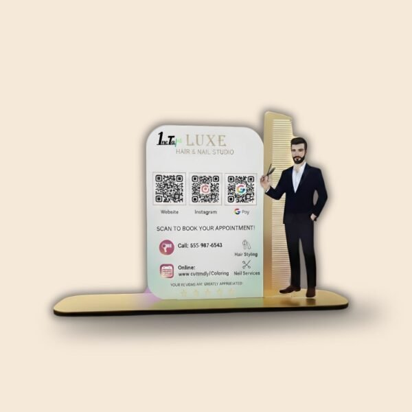 Transform Your Salon Experience with the Premium 3-in-1 NFC QR Card