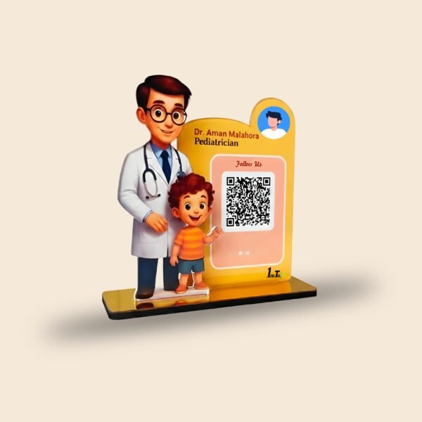 Premium Single NFC QR Card for Doctors