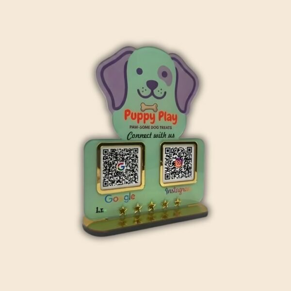 Cute & Attractive Dog Shape 2-in-1 Display Standee