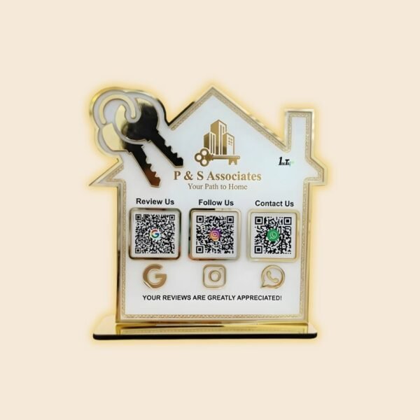 Creative Home Design Triple QR Code Standee